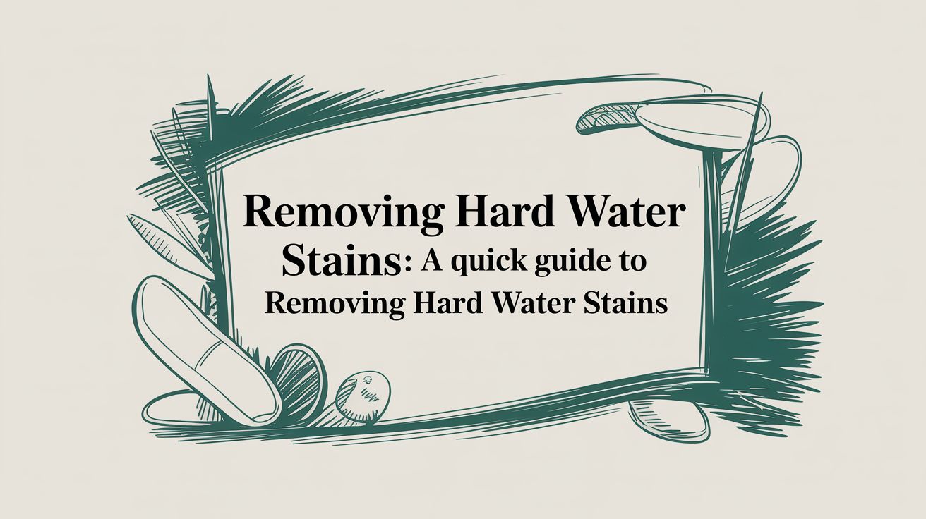 Featured image for Removing hard water stains: A quick guide to removing hard water stains