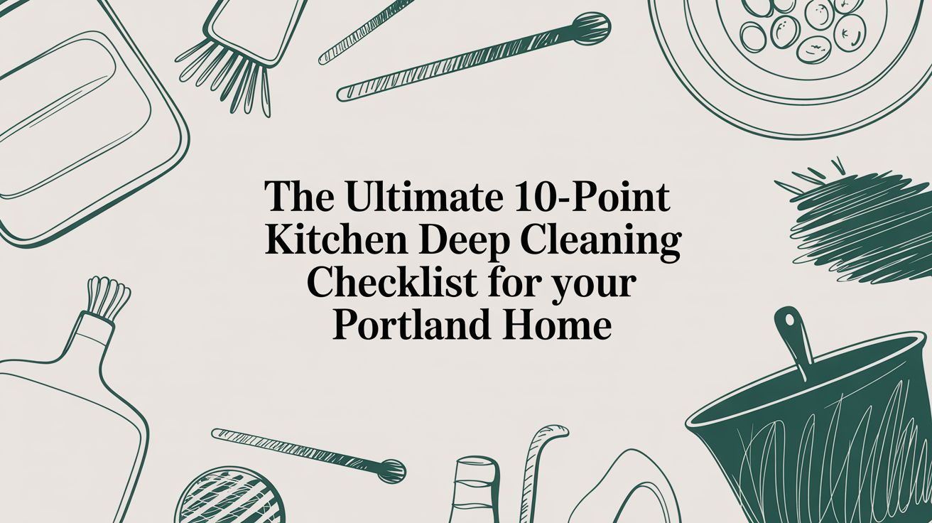 Featured image for The Ultimate 10-Point Kitchen Deep Cleaning Checklist for Your Portland Home