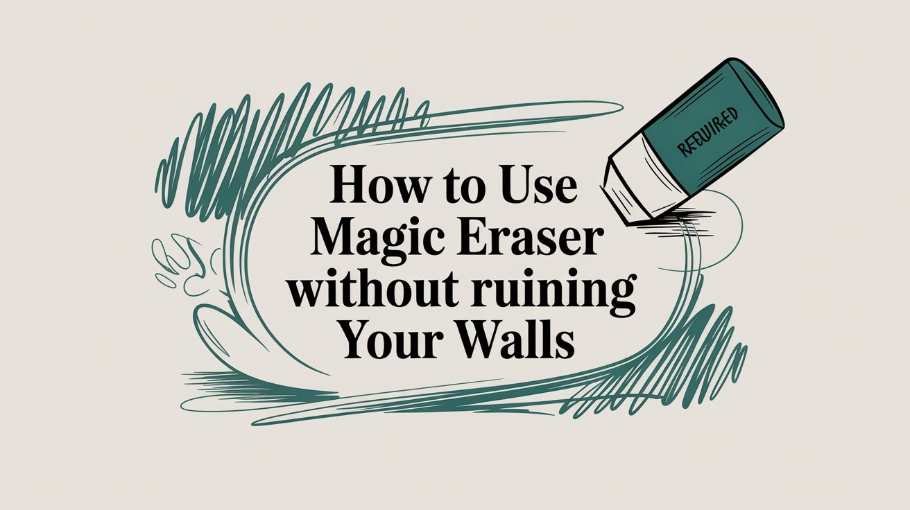 Featured image for How to Use a Magic Eraser Without Ruining Your Walls