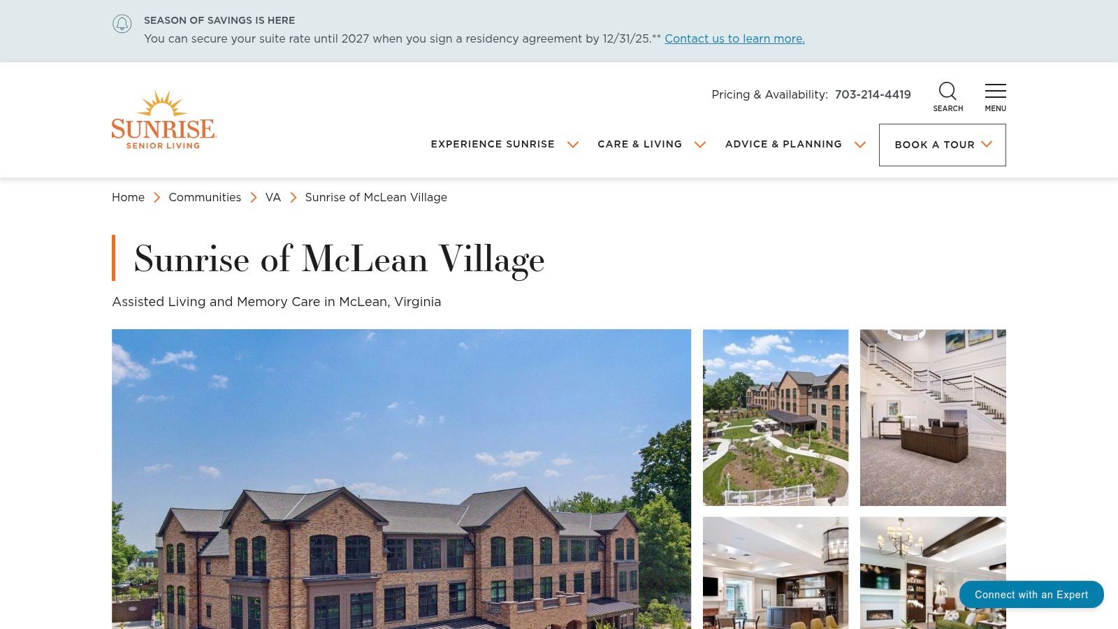 Sunrise of McLean Village — Sunrise Senior Living