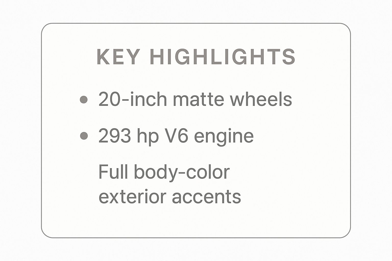 Infographic about 2025 Grand Cherokee Limited Black Appearance Package