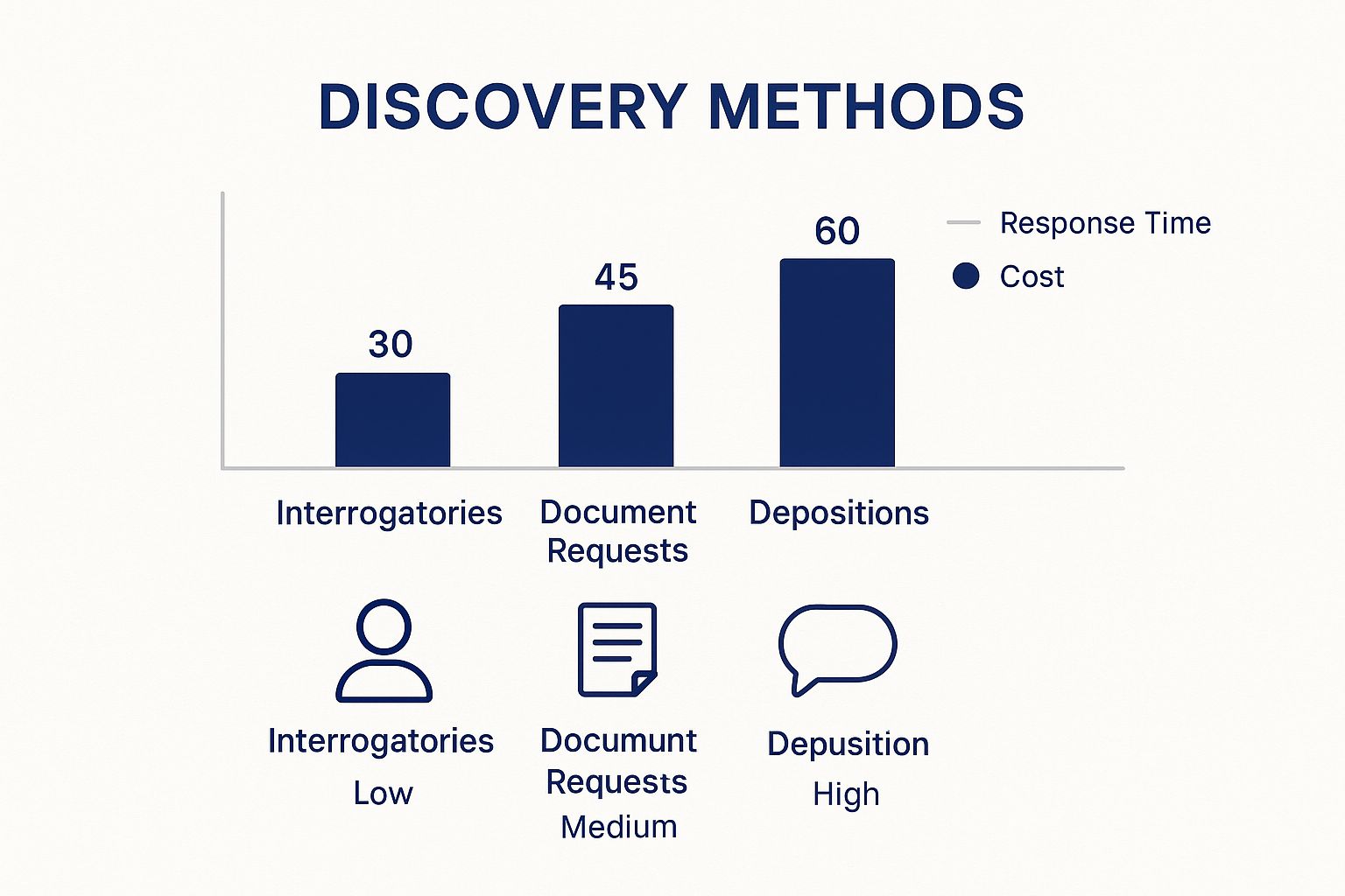 Infographic about what is discovery in a divorce