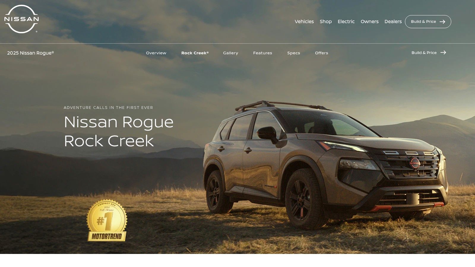 2025 Nissan Rogue Rock Creek Trim