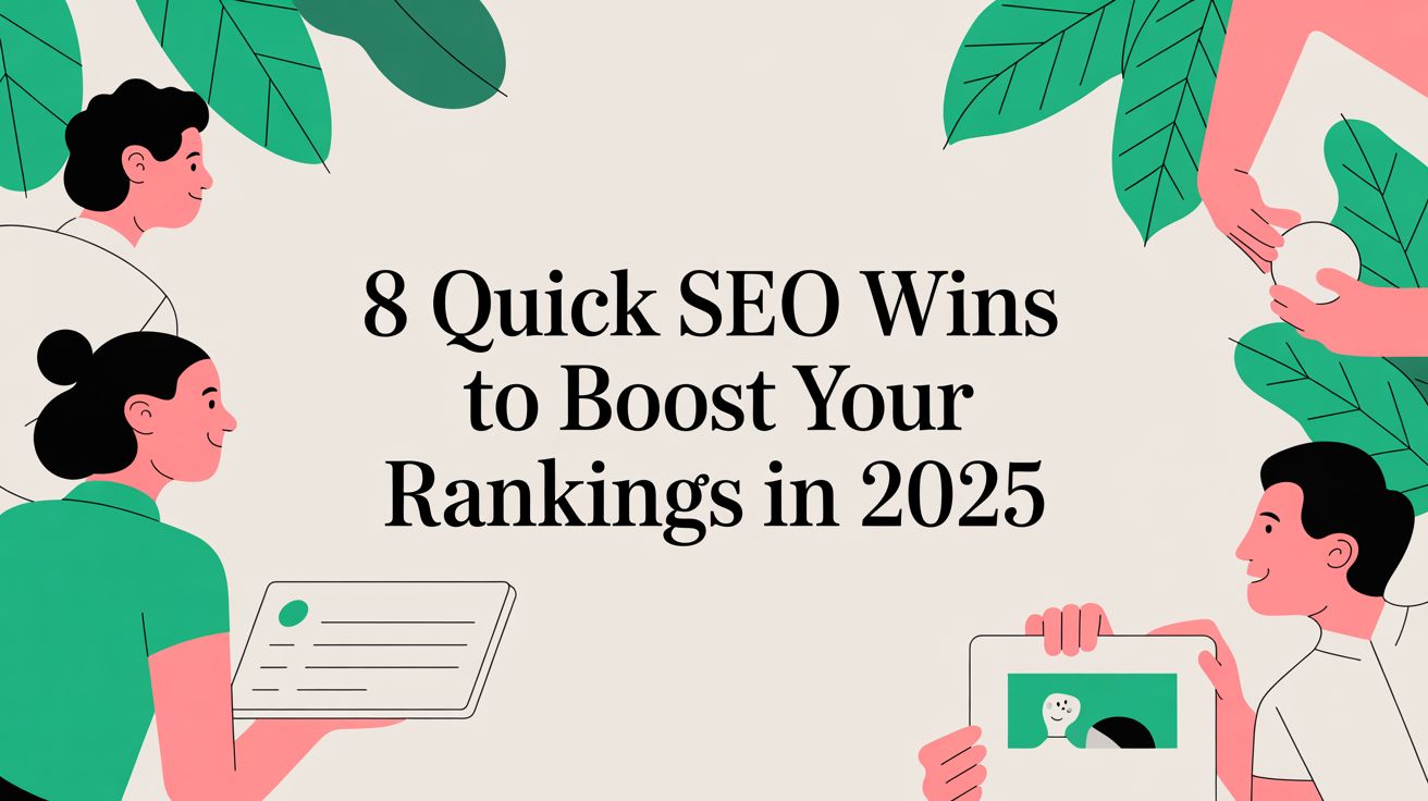8 Quick SEO Wins to Boost Your Rankings in 2025