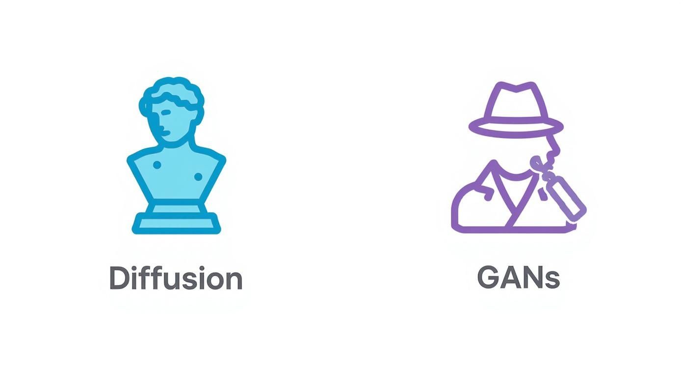 Infographic about how does ai generate images