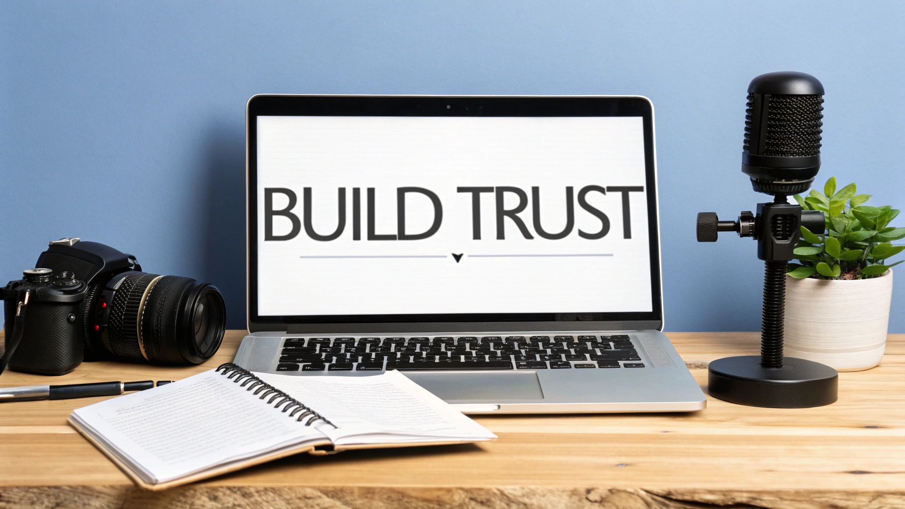 An entrepreneur planning content on a whiteboard