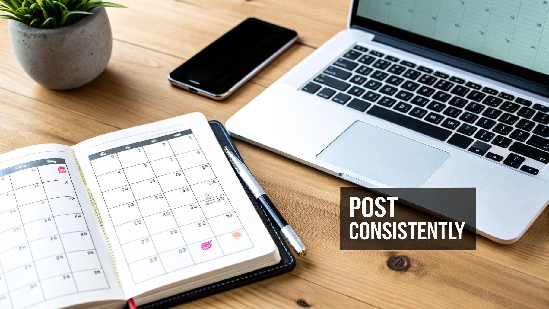 Develop a Consistent Posting Schedule
