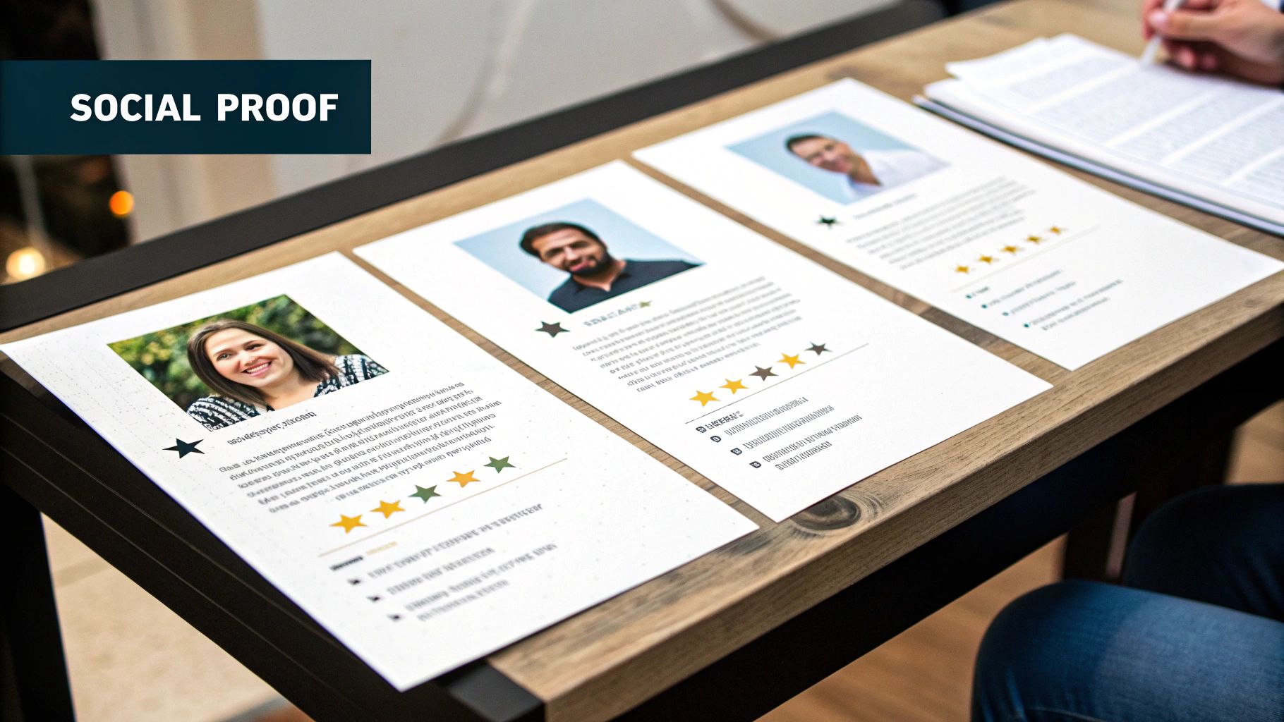 Use Social Proof and Testimonials