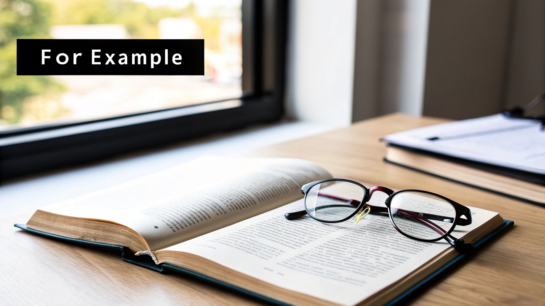 The Example-Driven Starter: "For instance," / "Consider the case of..." / "Take [specific example]..."