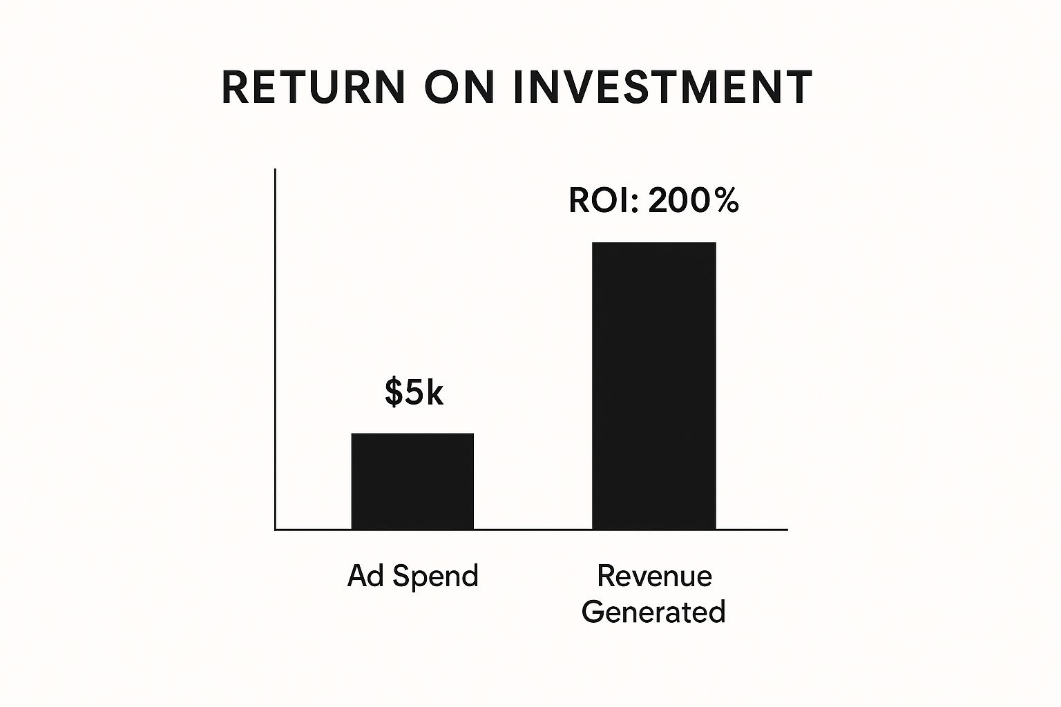 Infographic about how to measure social media roi
