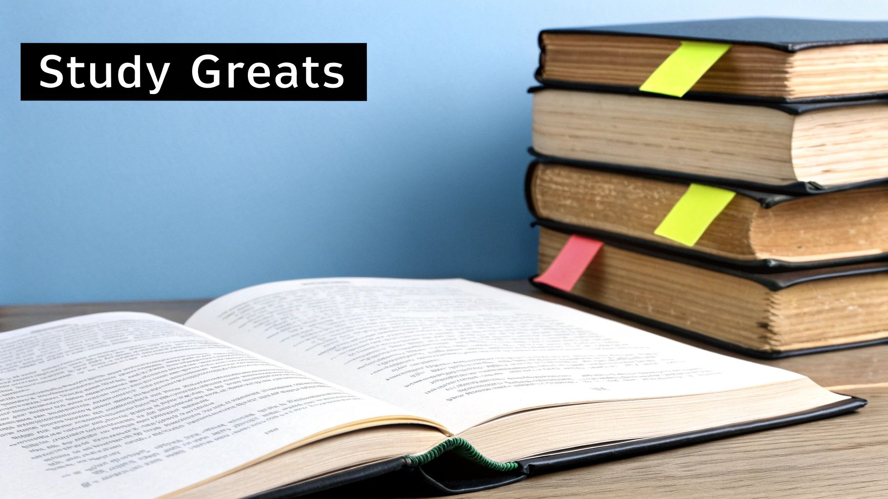 A stack of open books with light shining on the pages, representing the study of other writers' work.