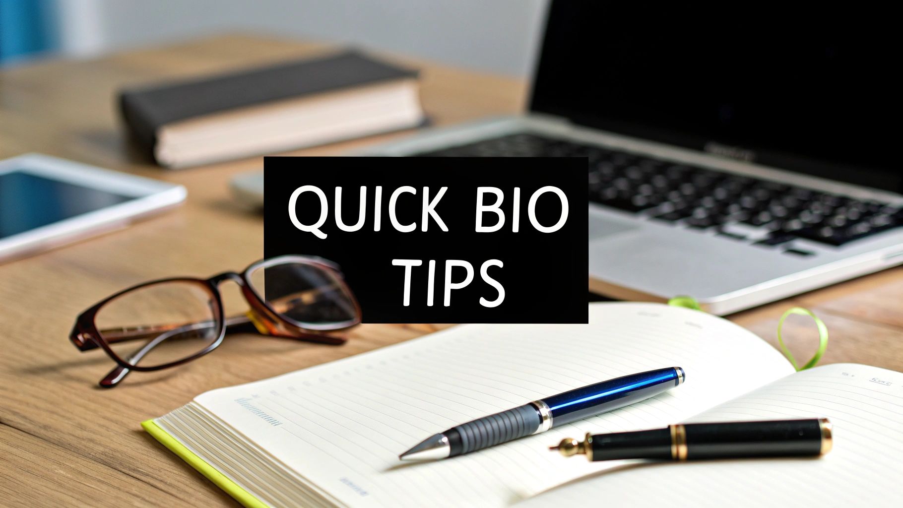 How to write an authors bio: Quick, effective tips