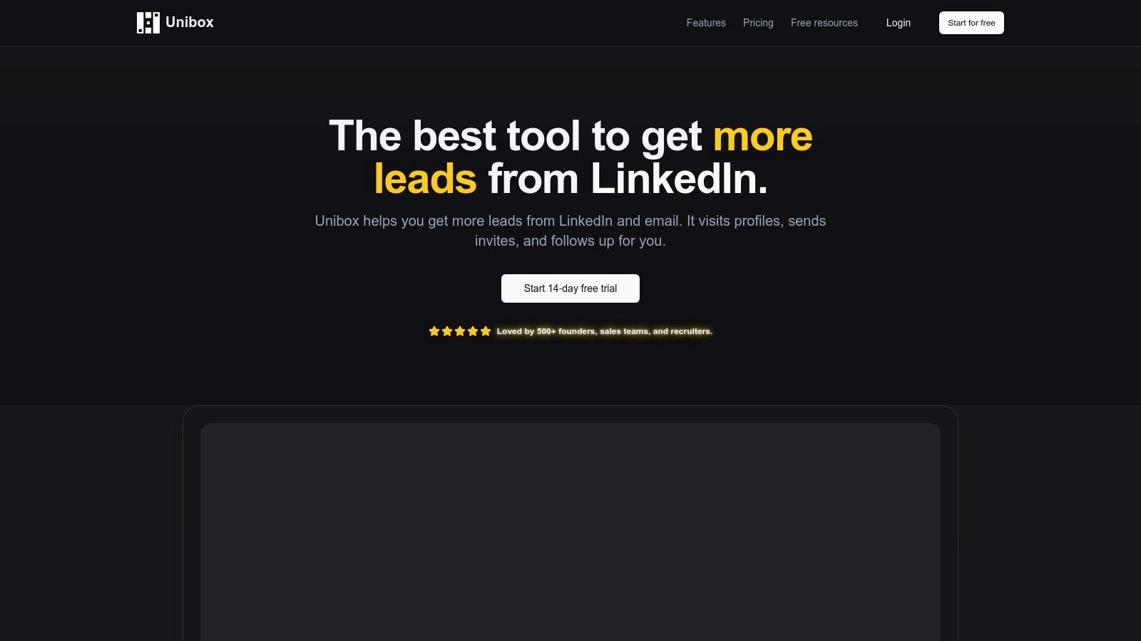 Unibox's unified inbox for LinkedIn and email outreach
