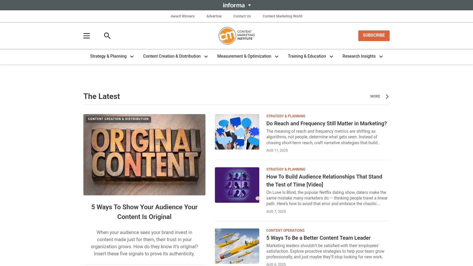 Content Marketing Institute (CMI)