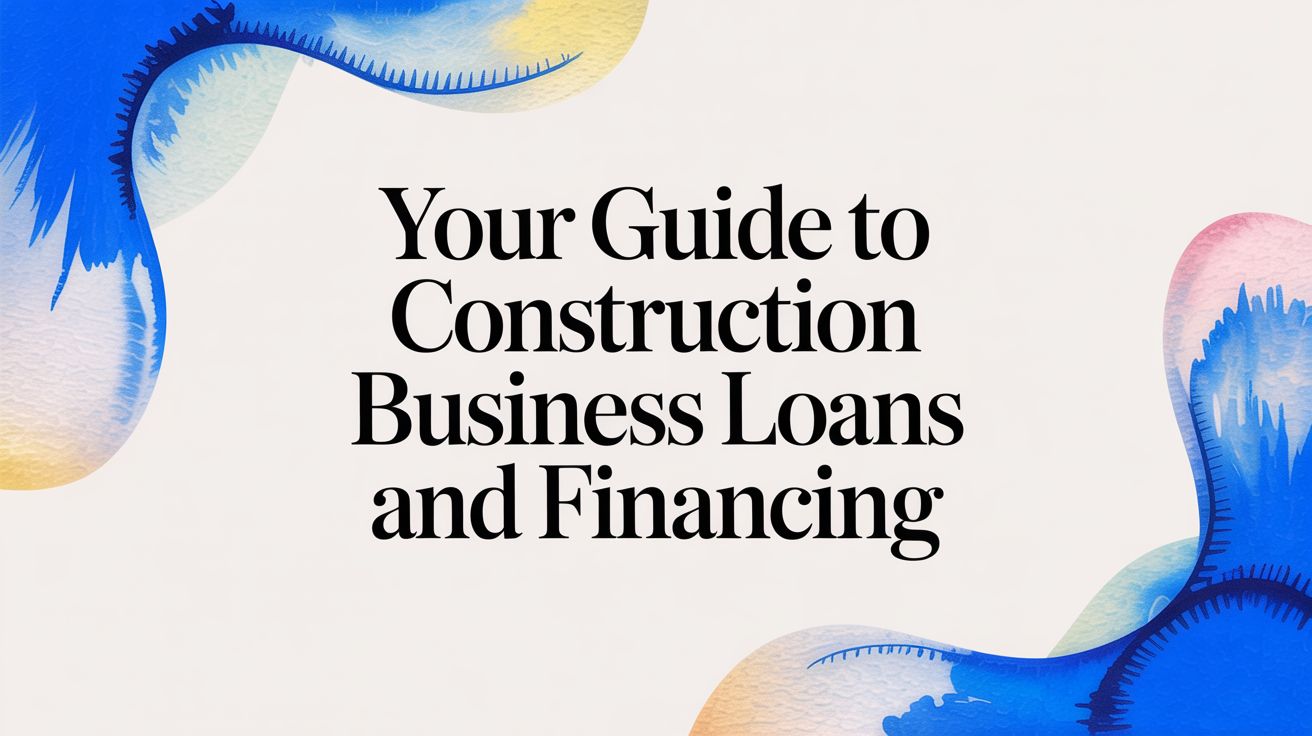 Your Guide to Construction Business Loans and Financing