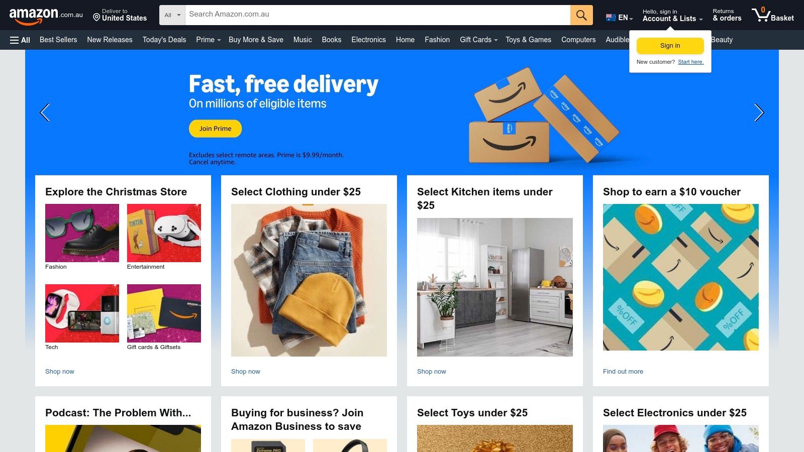 Amazon Australia (Pantry & Subscribe & Save)