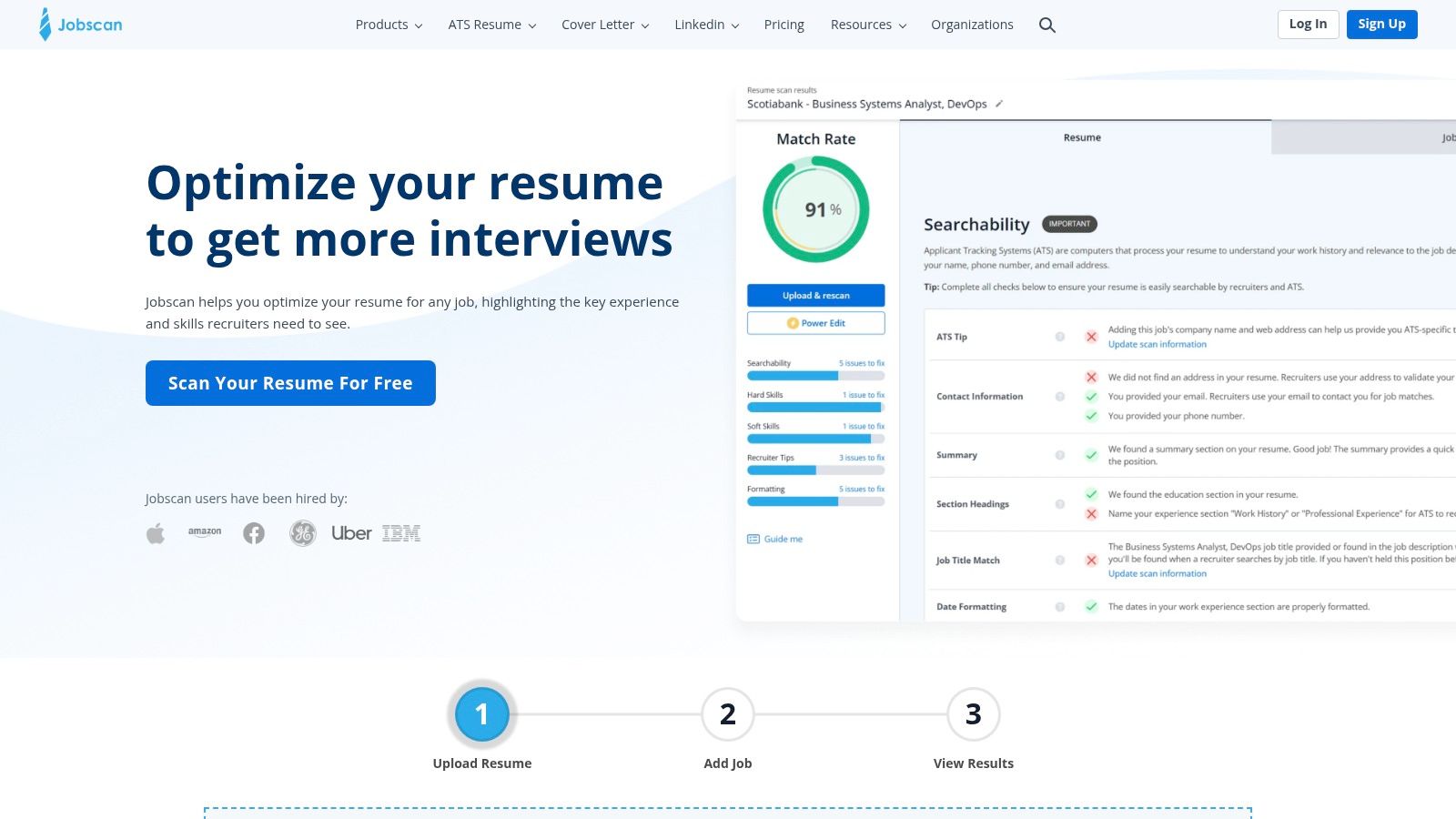 Jobscan Resume Builder
