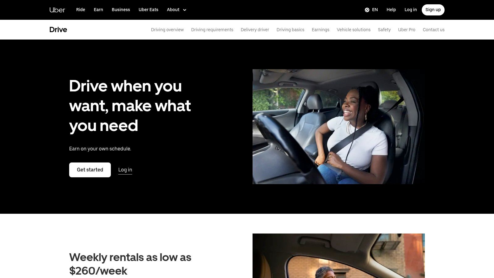 Uber (Uber Eats delivery or rideshare)