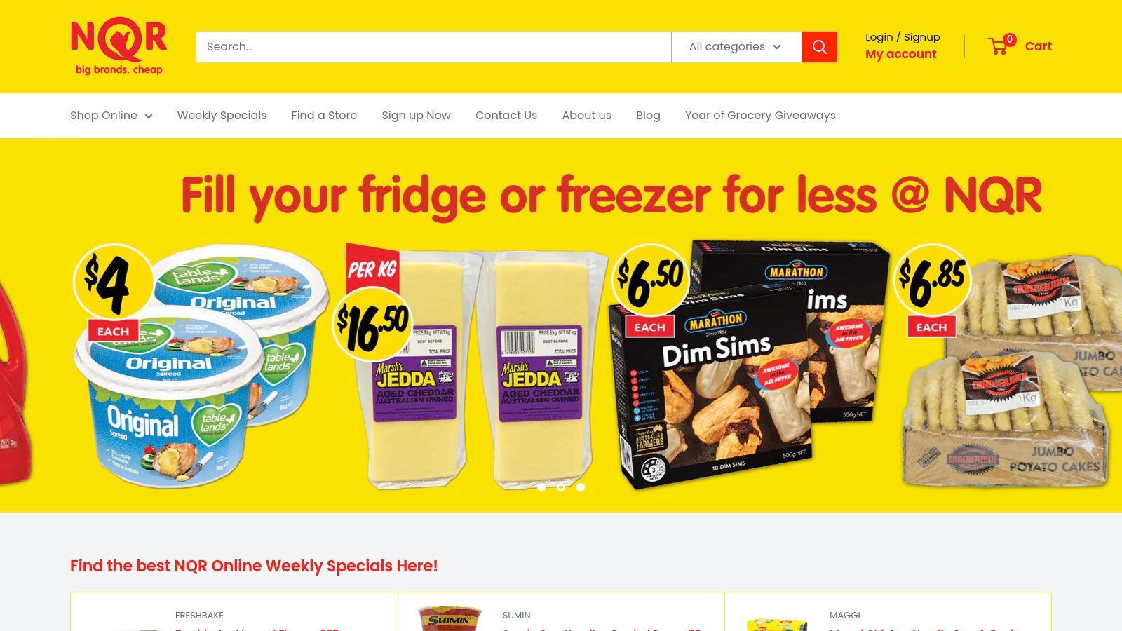 NQR (Not Quite Right) – Grocery Clearance