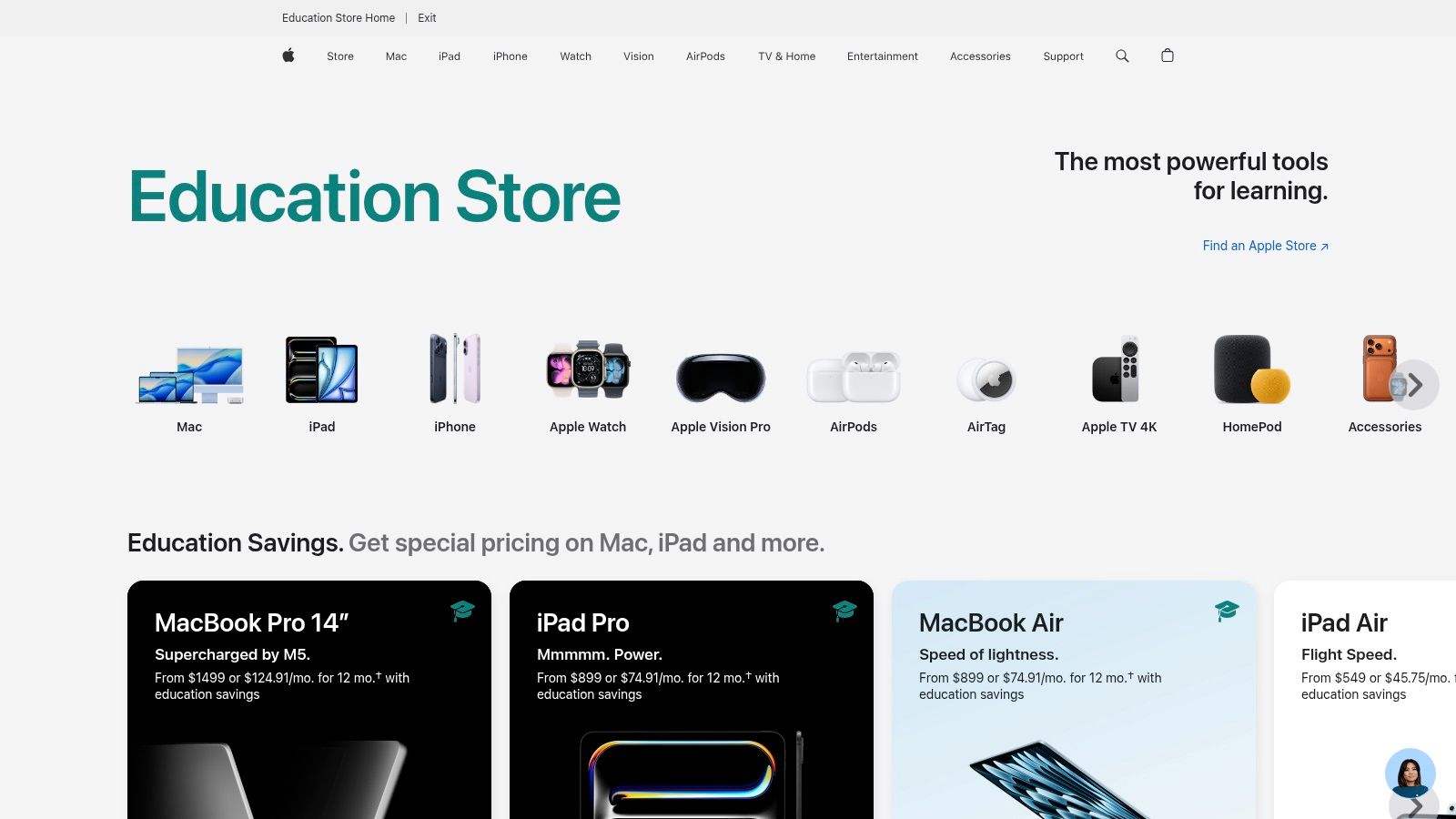 7 Best Student Discount Websites for Max Savings in 2025 6 Apple Education Store (US)