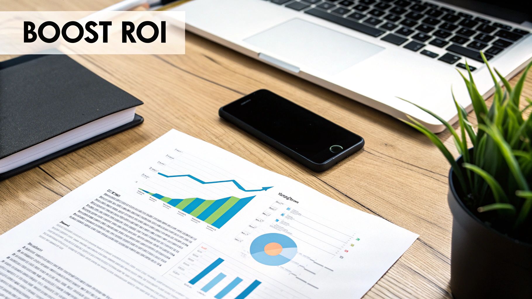 Growth chart showing an upward trend, symbolizing the positive impact of automation
