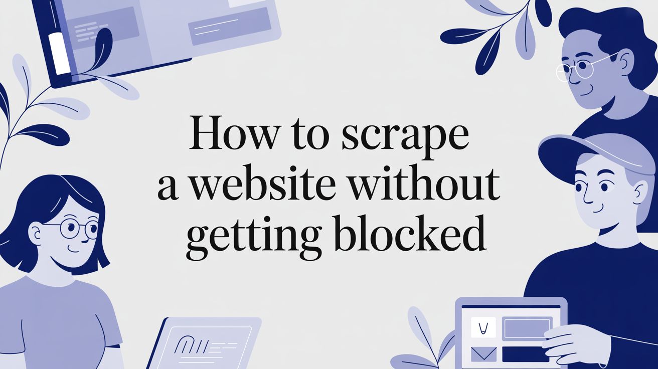 How to Scrape a Website Without Getting Blocked