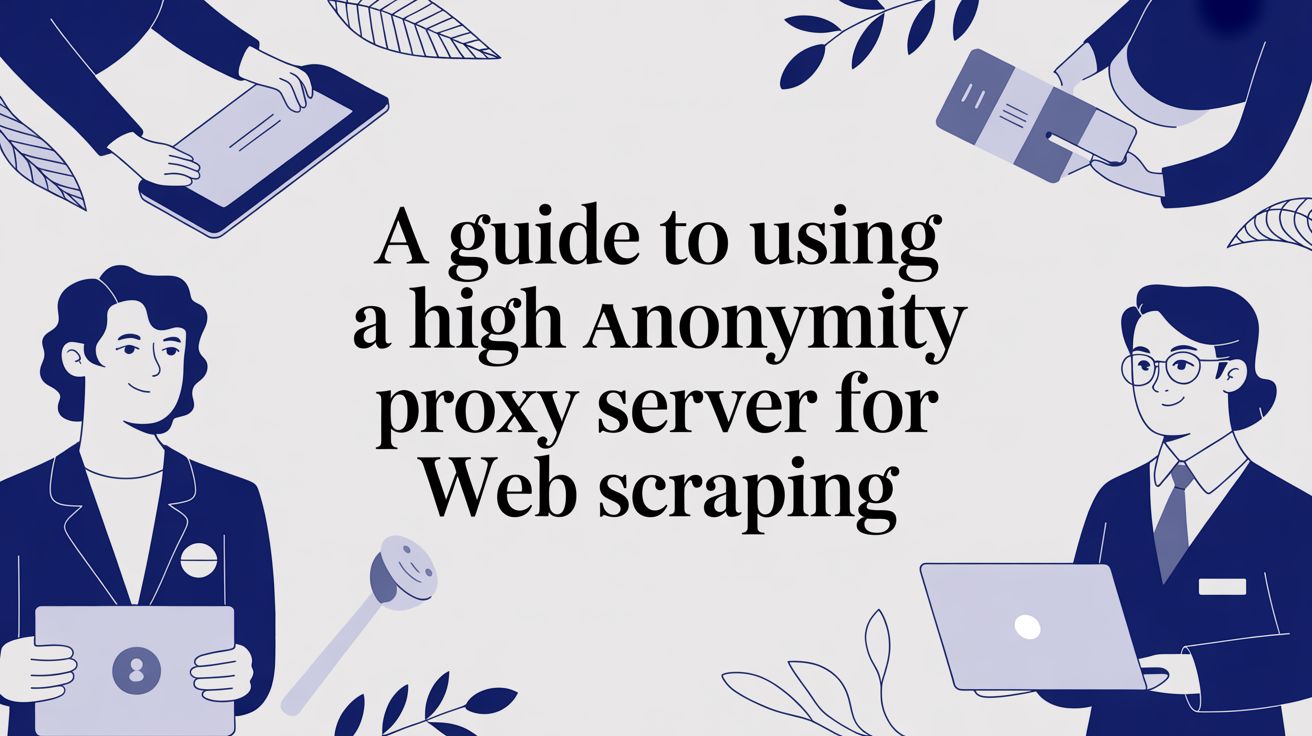 A Guide to Using a High Anonymity Proxy Server for Web Scraping