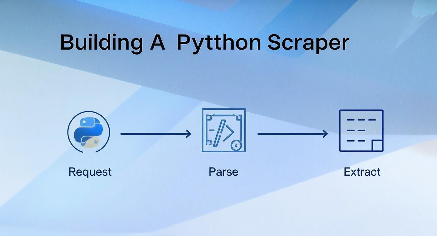 Infographic about how to scrape google search results