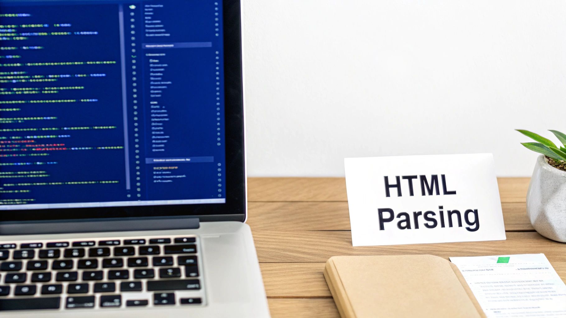 A visual representation of browser automation with Playwright, showing code controlling a web browser instance.