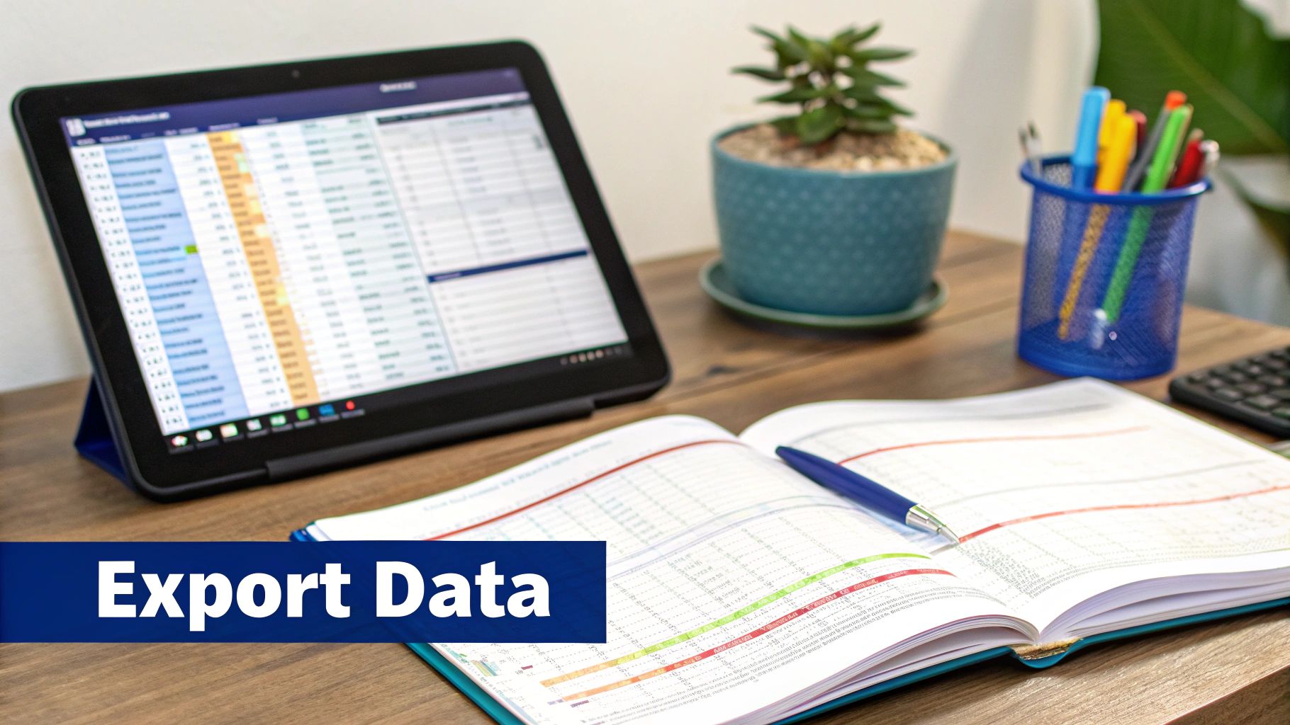 A flowchart showing data being organized into a structured format.