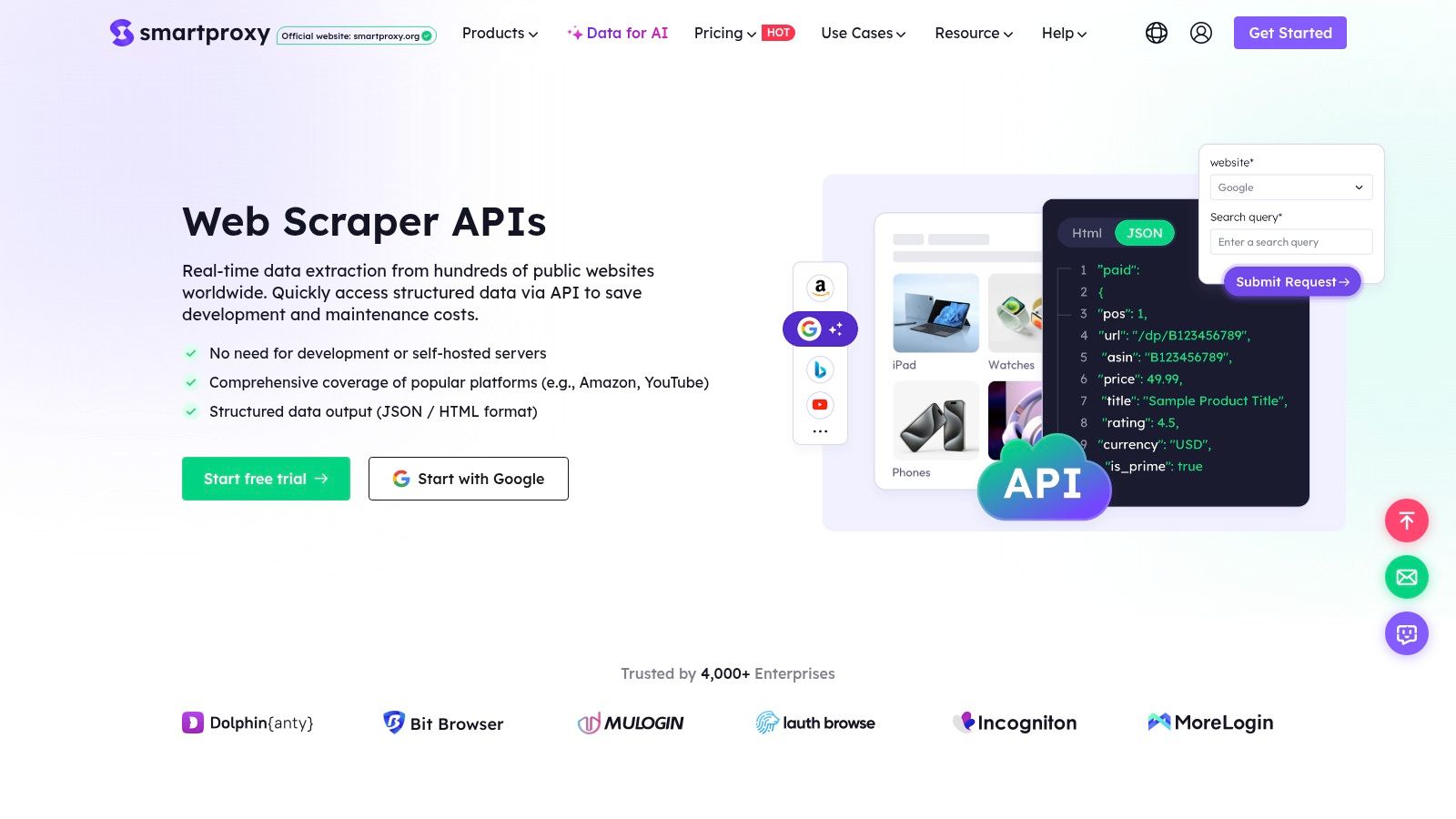 Smartproxy – Web Scraper API and Site Unblocker