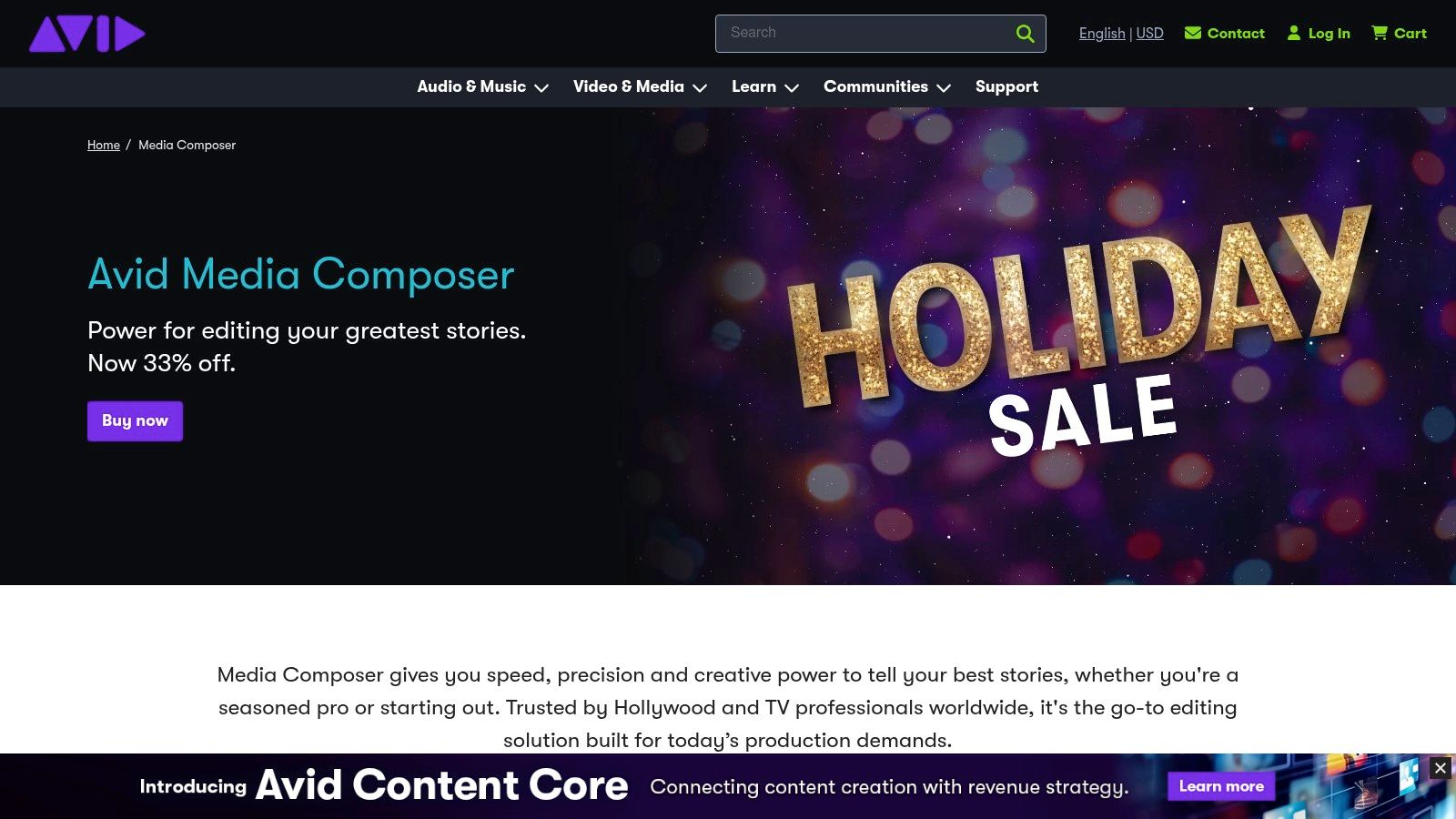 A screenshot of the Avid Media Composer interface, showing a complex timeline with source and record monitors, and extensive media bins.