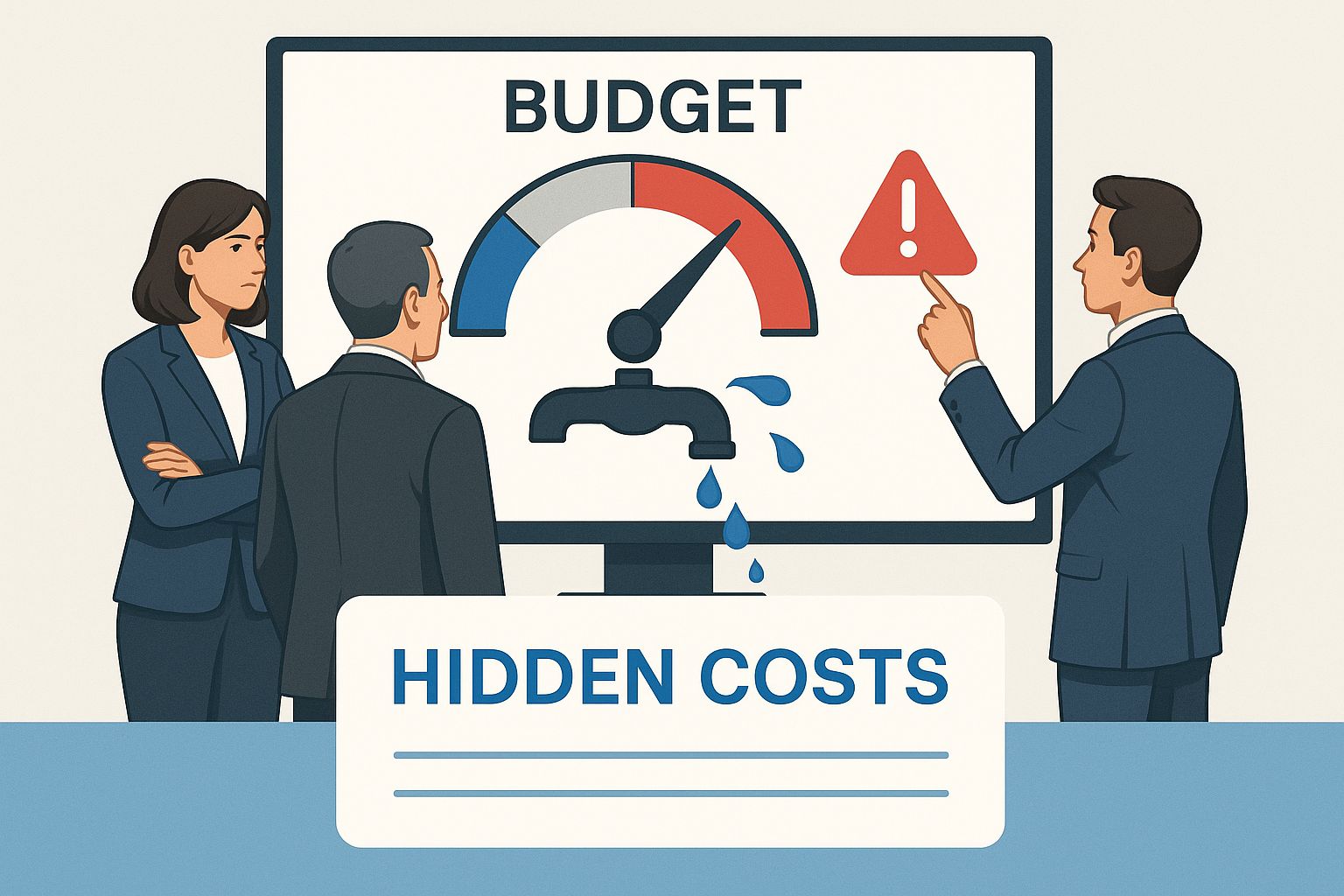 Infographic about project management and finance