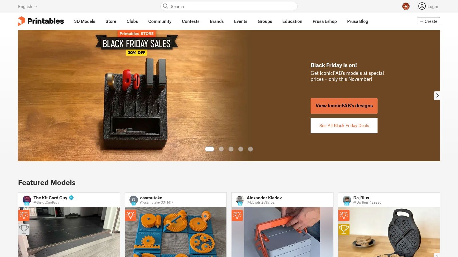 Printables (by Prusa)