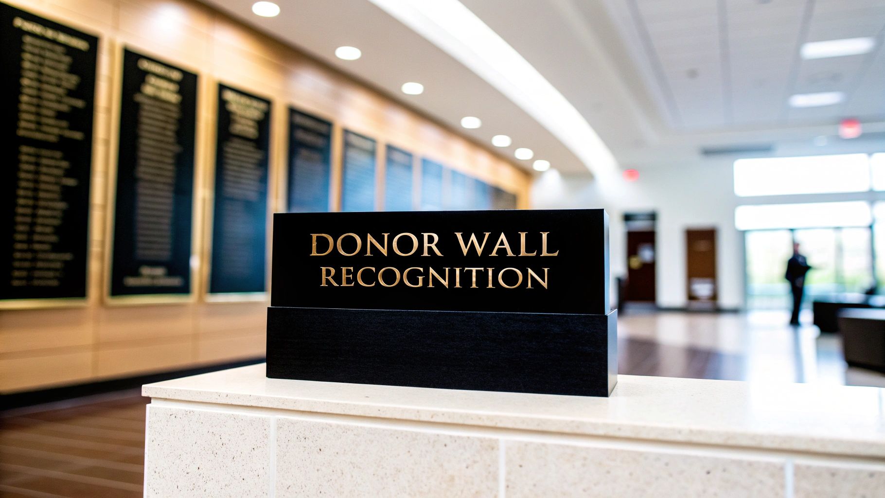 donor recognition wall
