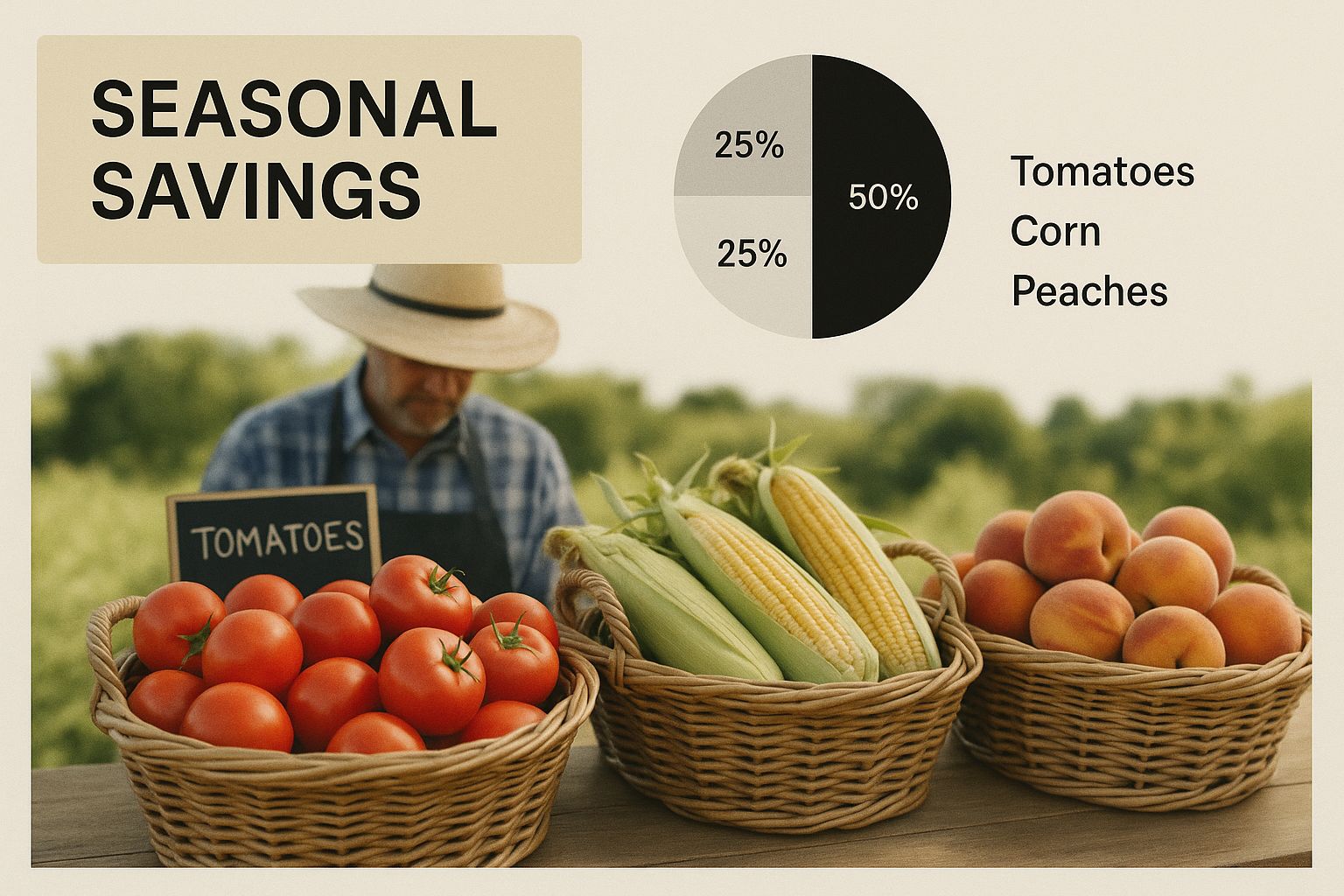 Infographic about how to eat organic on a budget