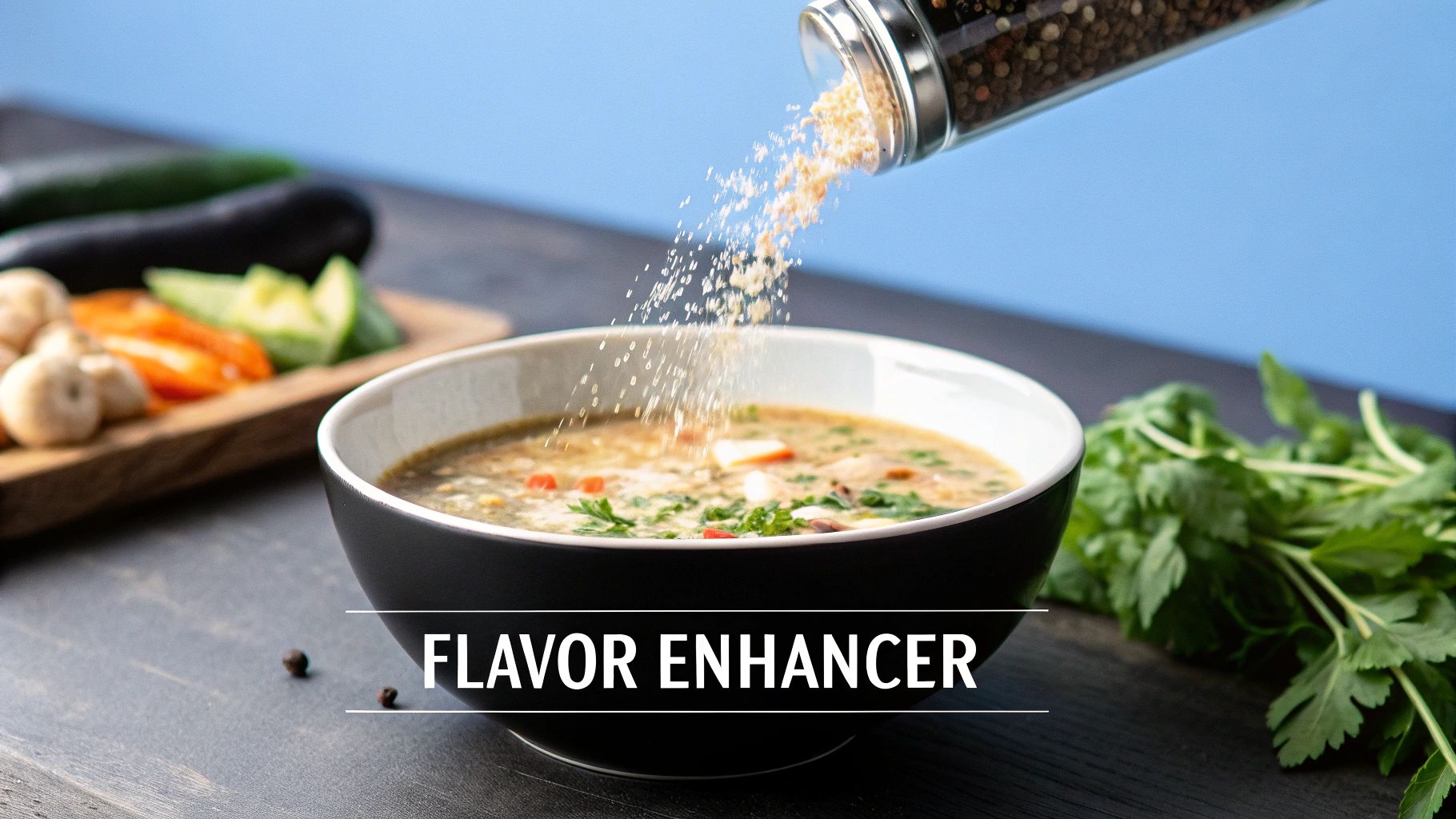 Monosodium Glutamate (MSG) is a common flavor enhancer
