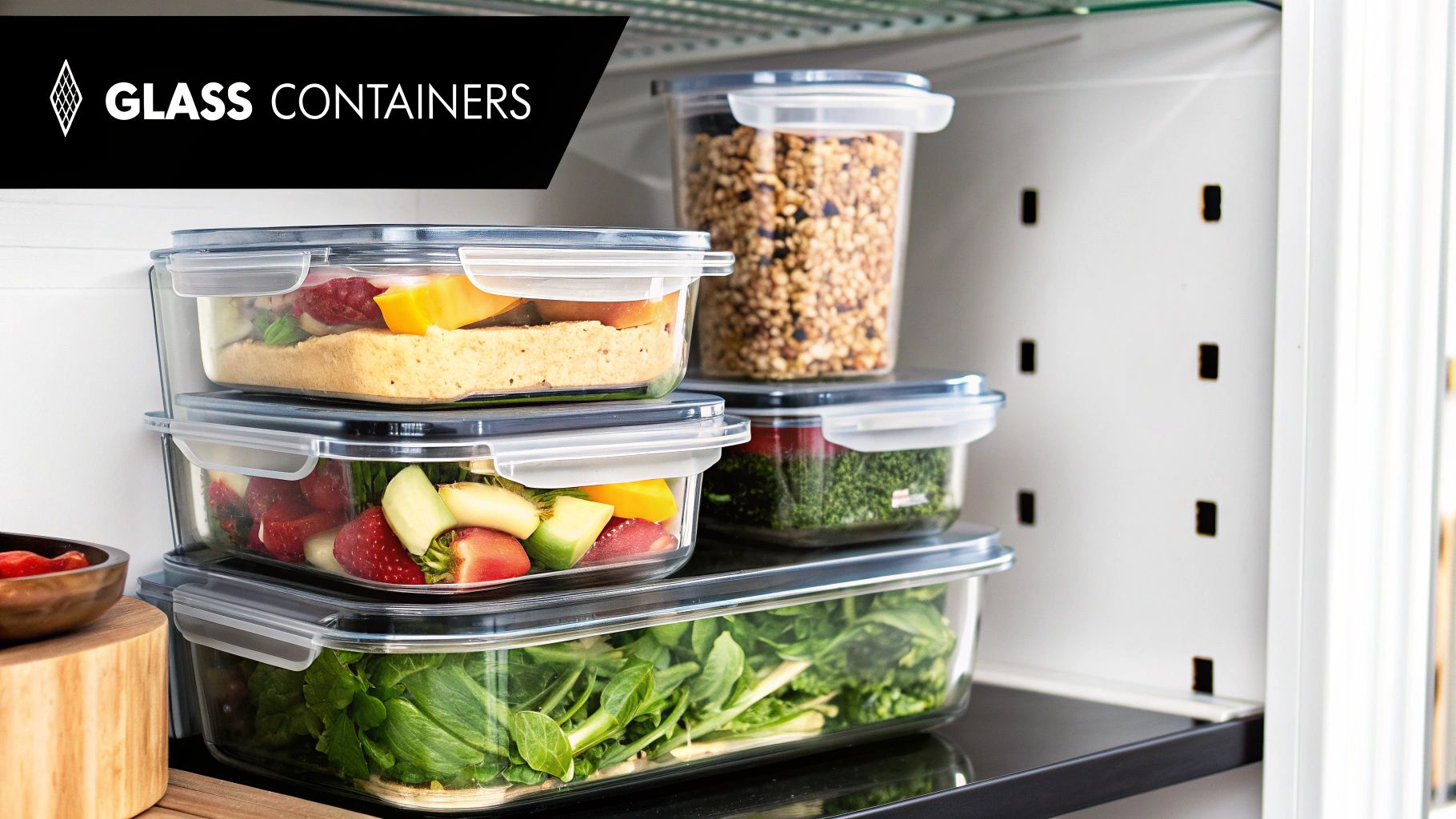 Glass Food Storage Containers with Airtight Lids