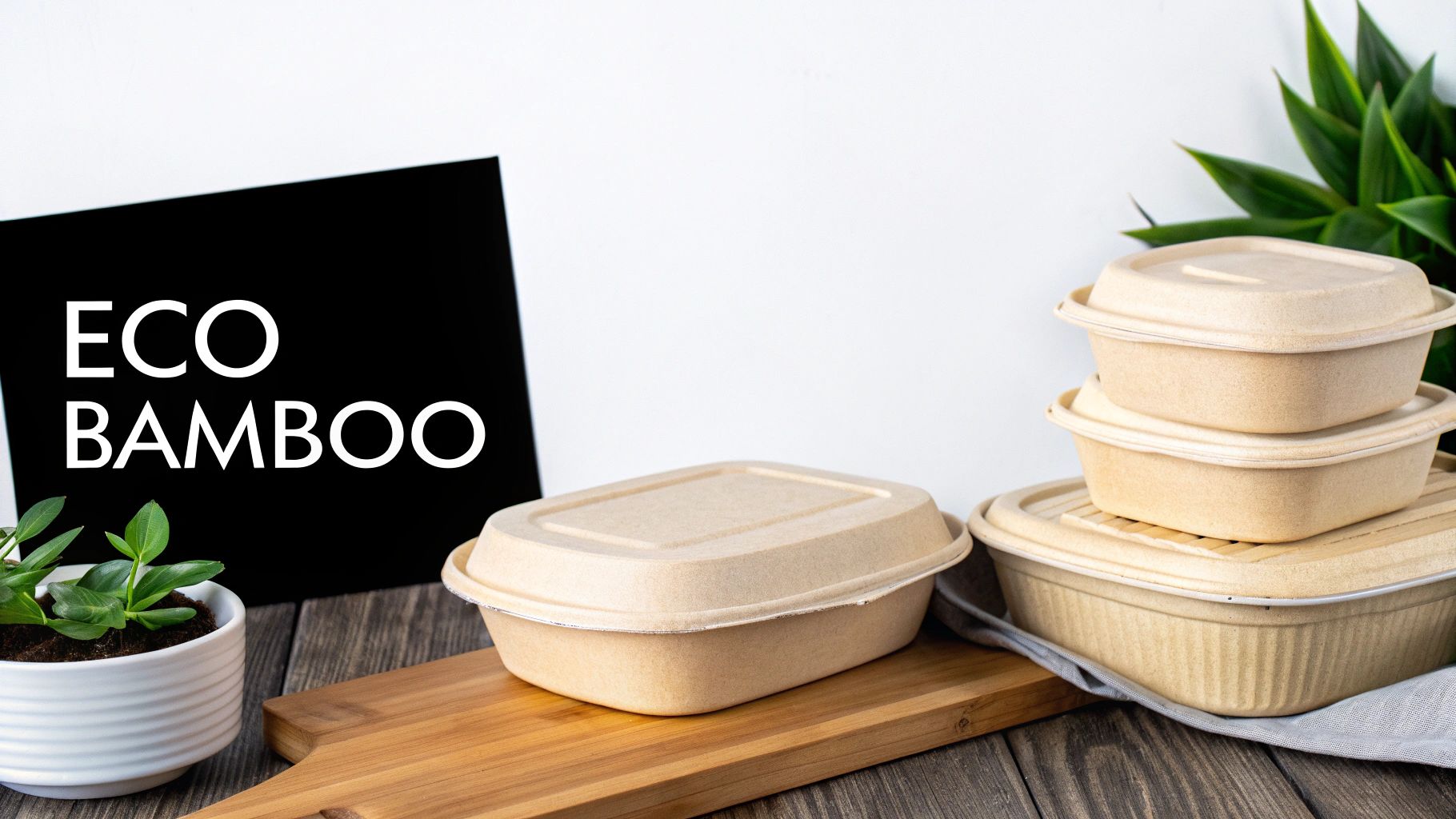 Bamboo Fiber Containers