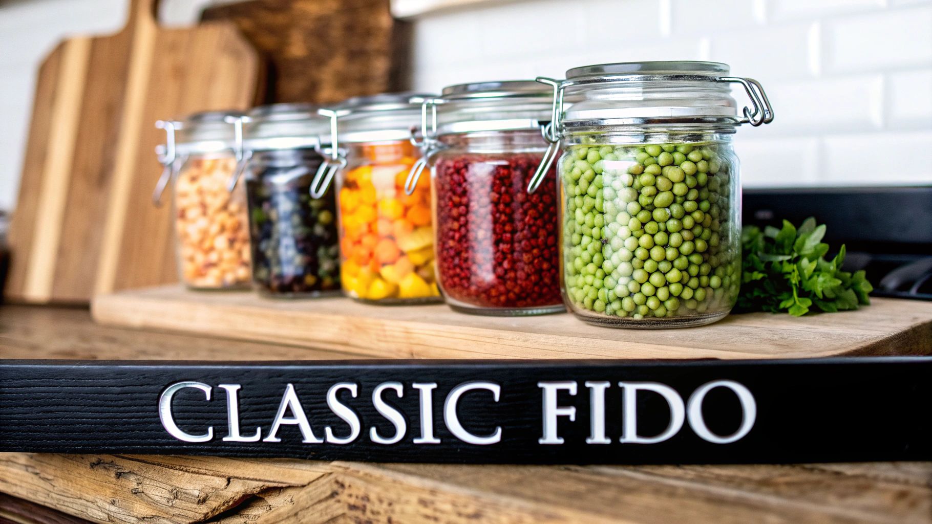 Bormioli Rocco Fido Glass Canning Jars