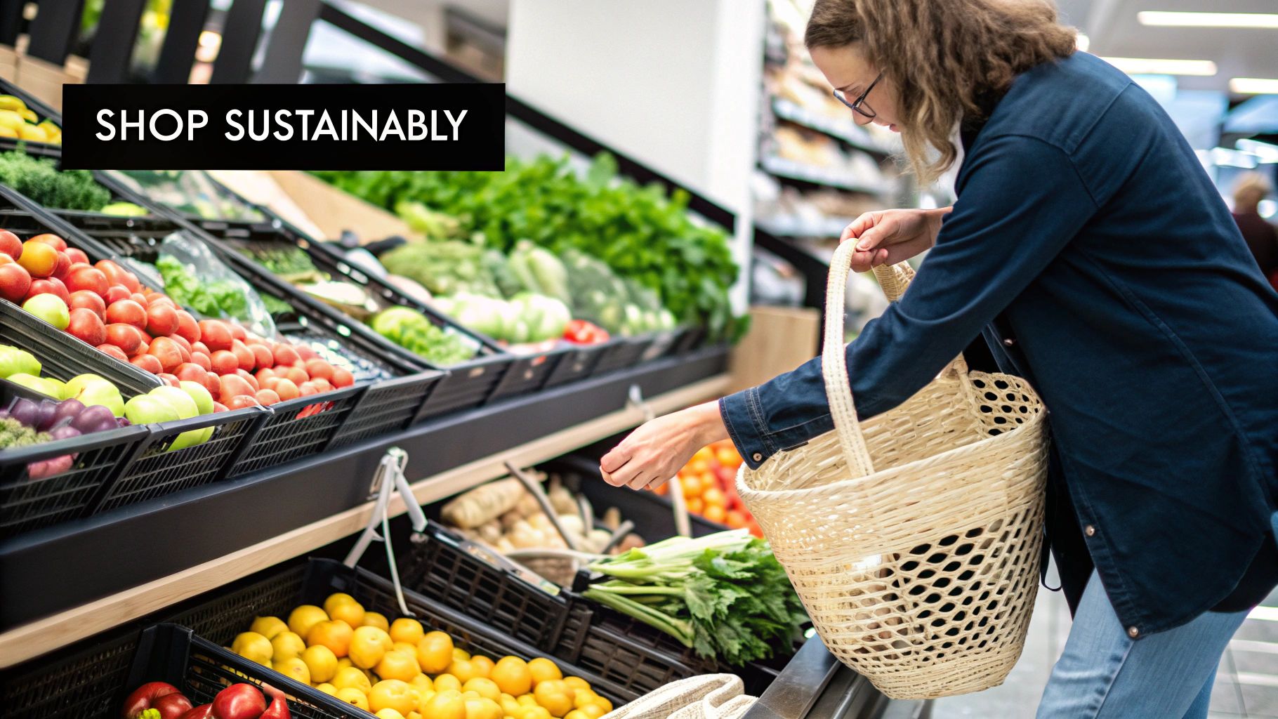 Meal planning for sustainable grocery shopping