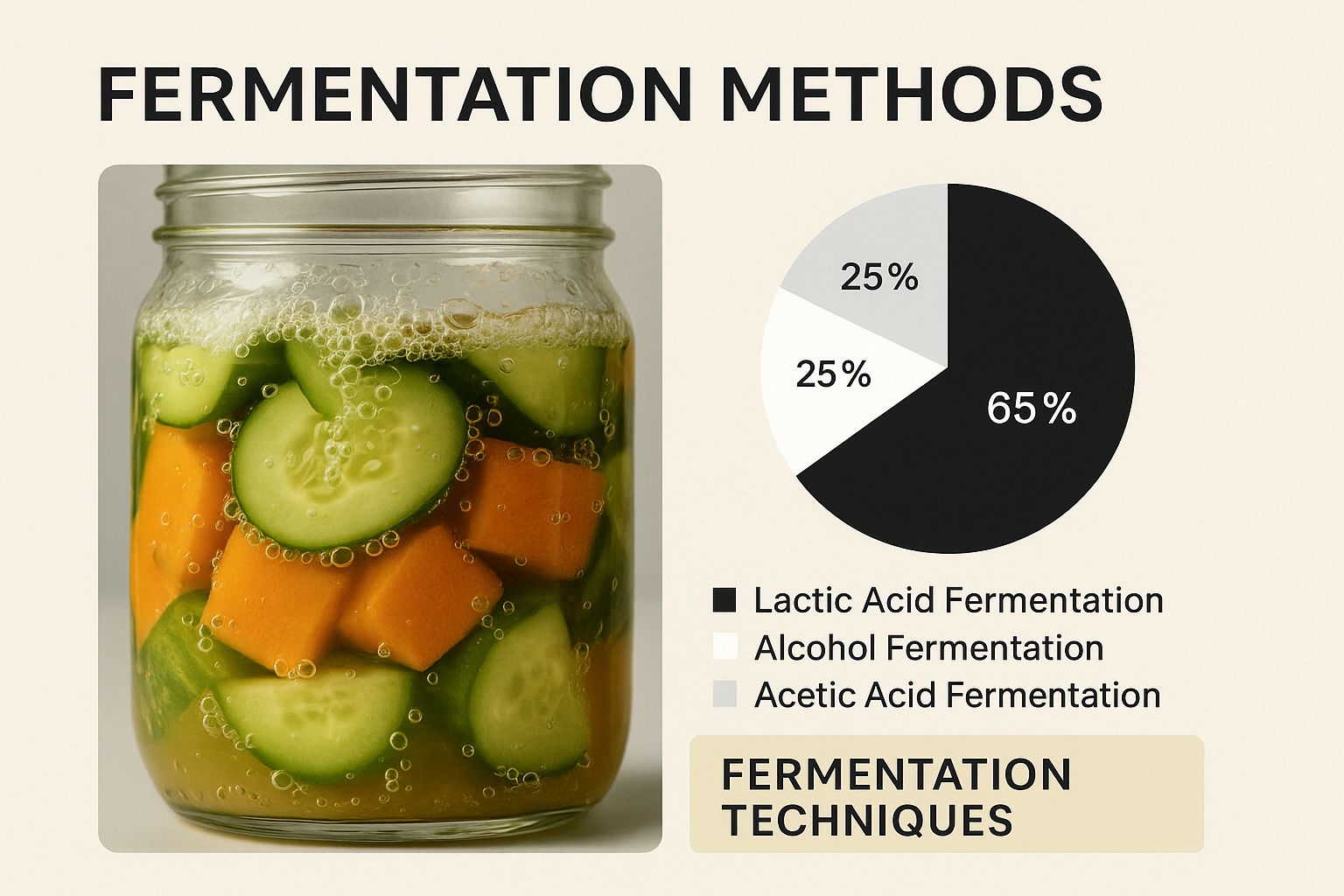 Infographic about natural food preservation