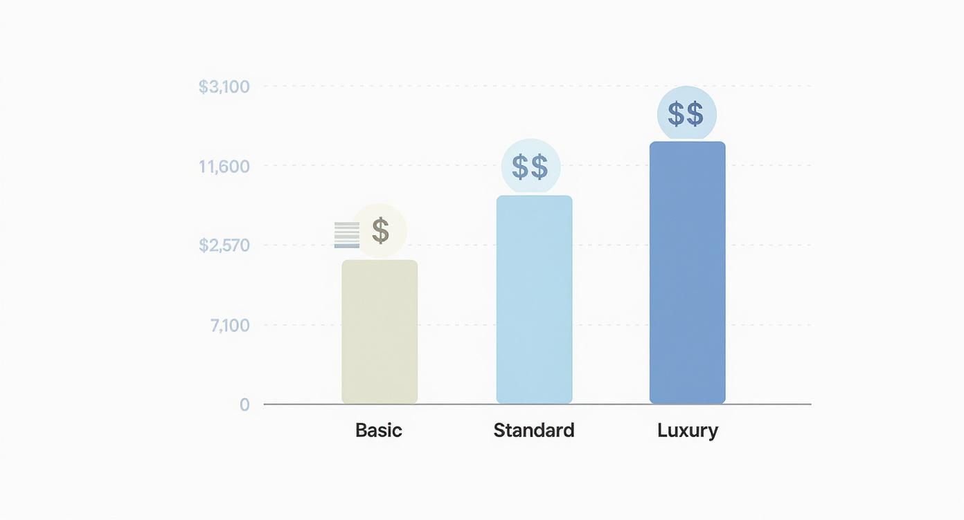 Infographic about average boarding rates for dogs