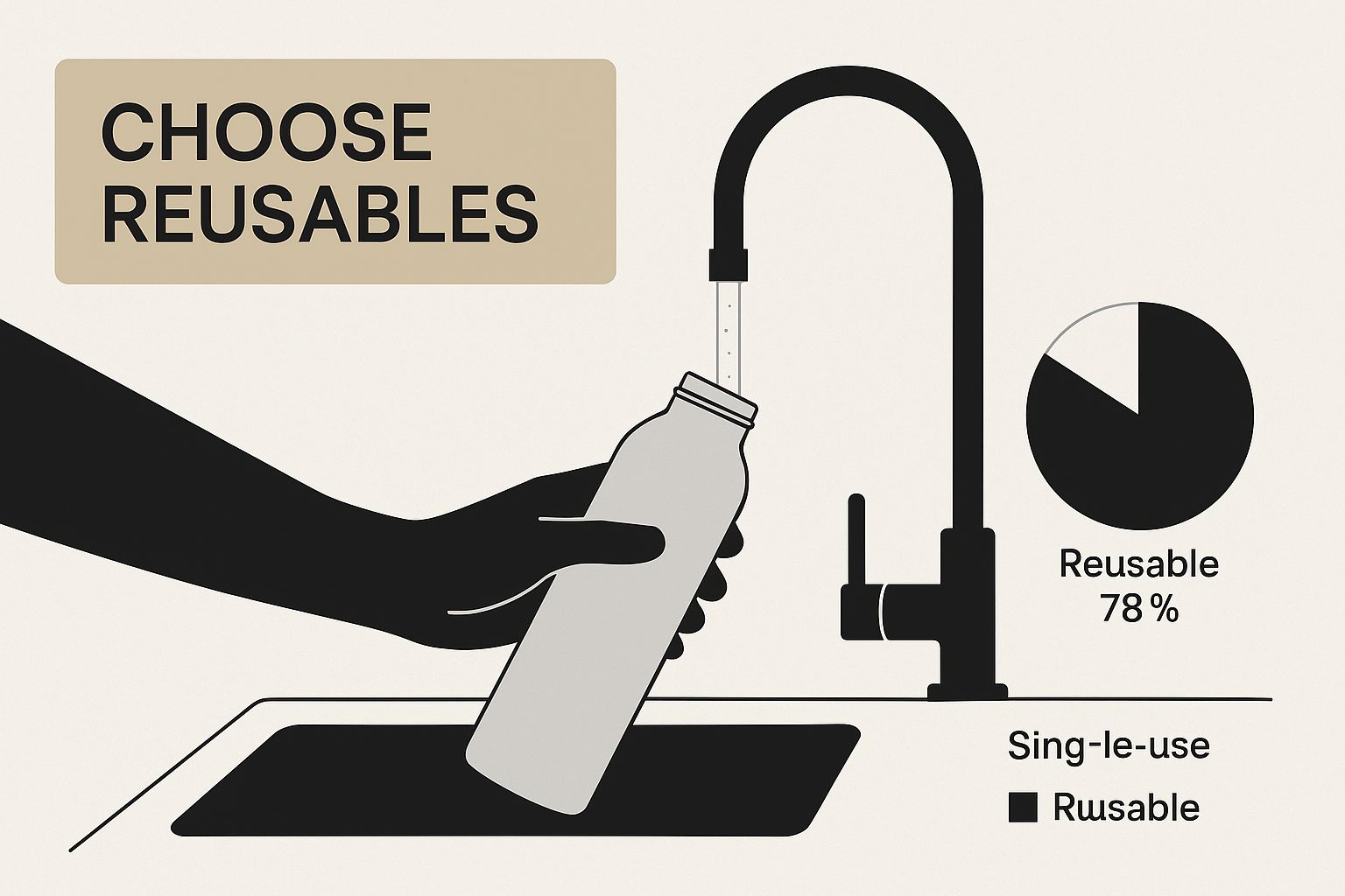 Infographic about how to avoid microplastics