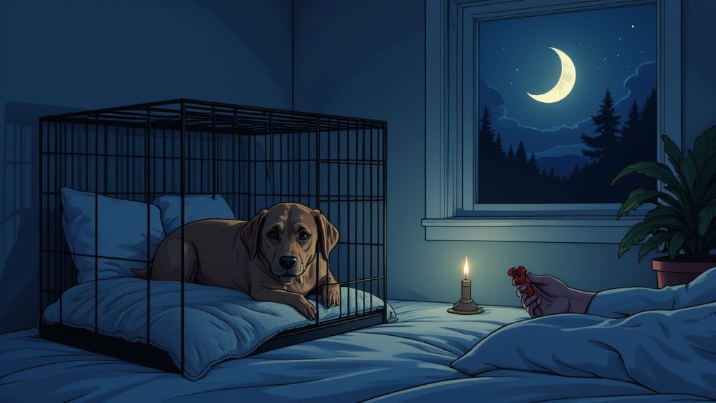 How to Stop a Dog Barking in Crate at Night: Your Friendly Guide