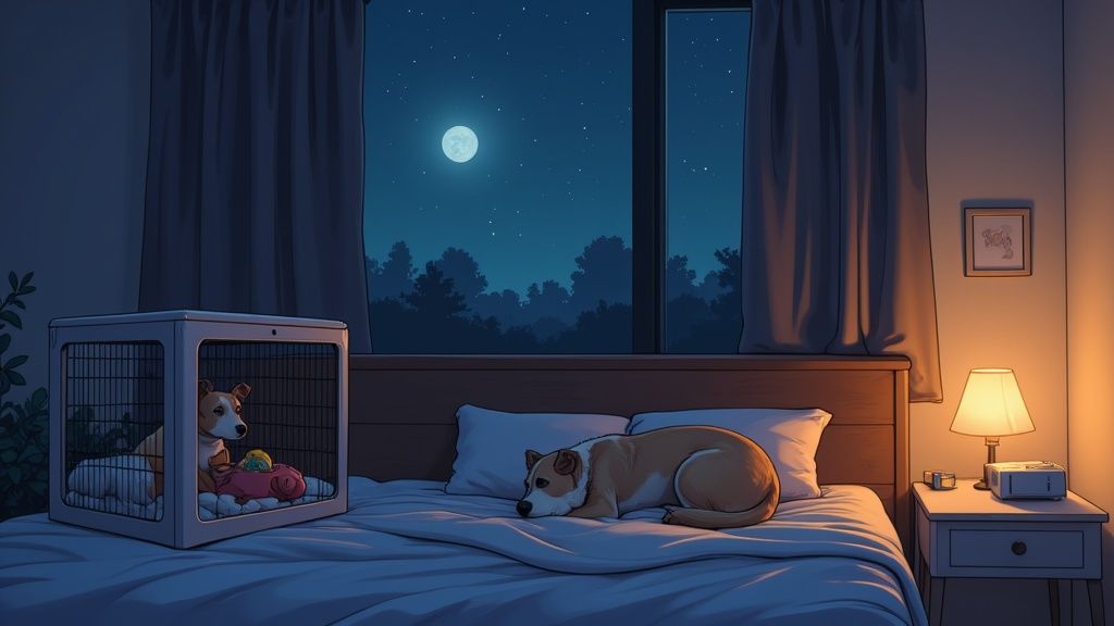 Dog Barking All Night? A Pro's Guide to Peaceful Sleep