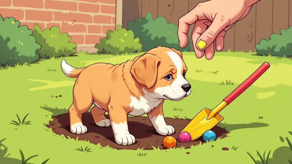 How to Stop a Puppy from Digging (A Real Guide)