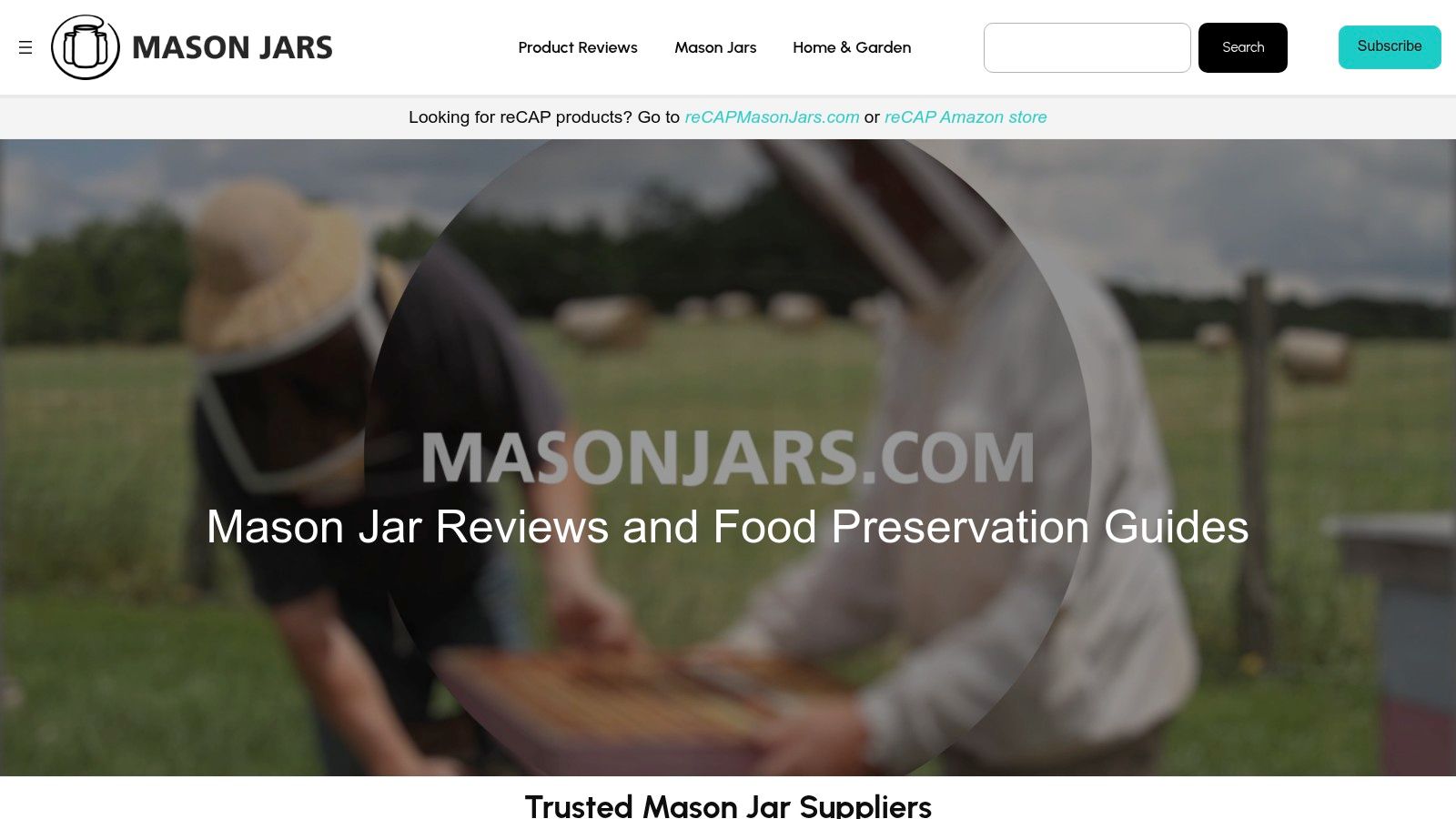 Mason Jars with Bamboo Lids