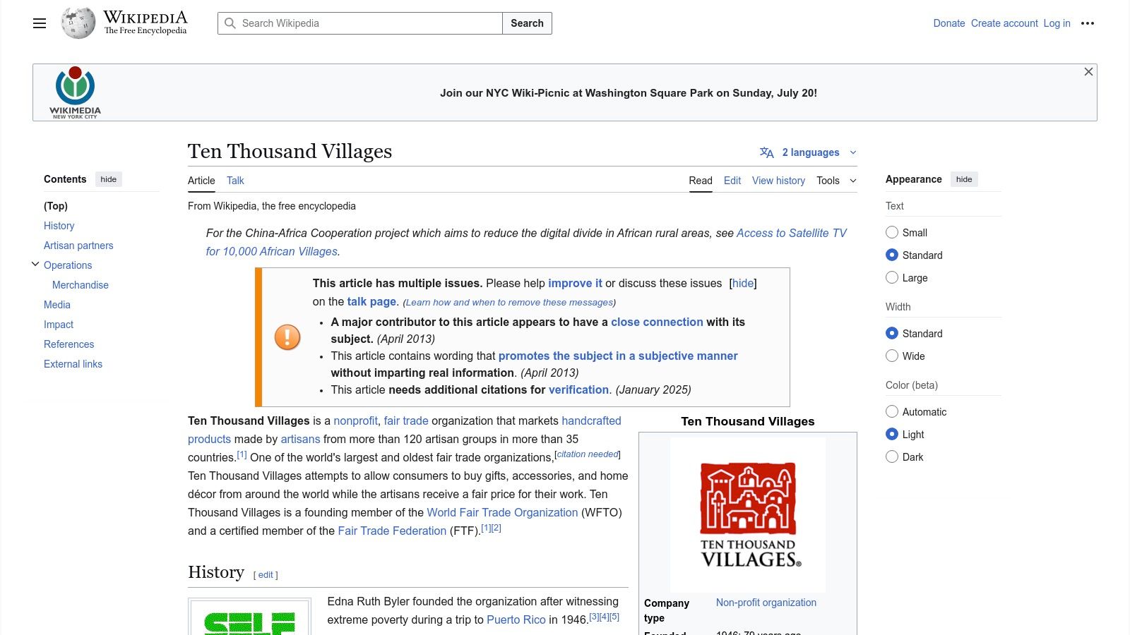 Ten Thousand Villages