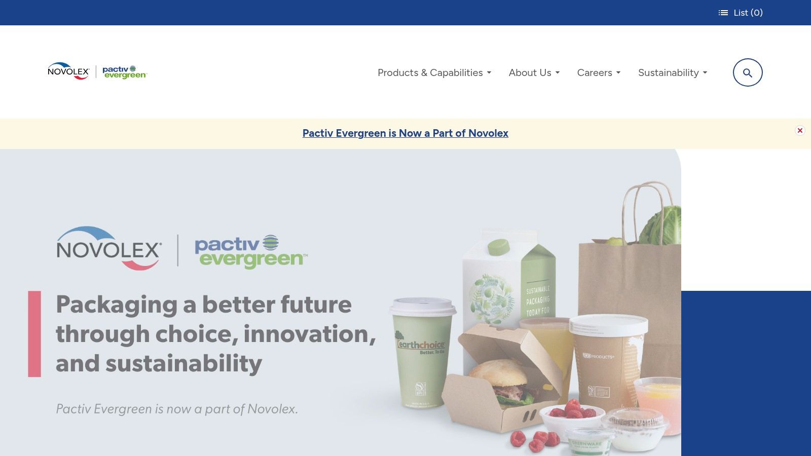 Pactiv Evergreen Earth Essentials Packaging